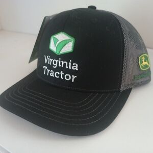John Deere Black and Gray Mesh Hat